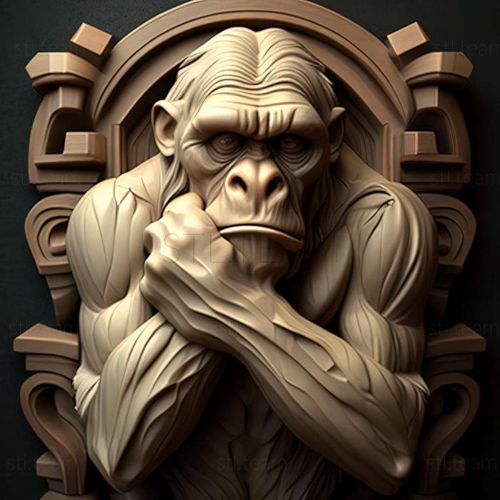 3D model bored ape (STL)